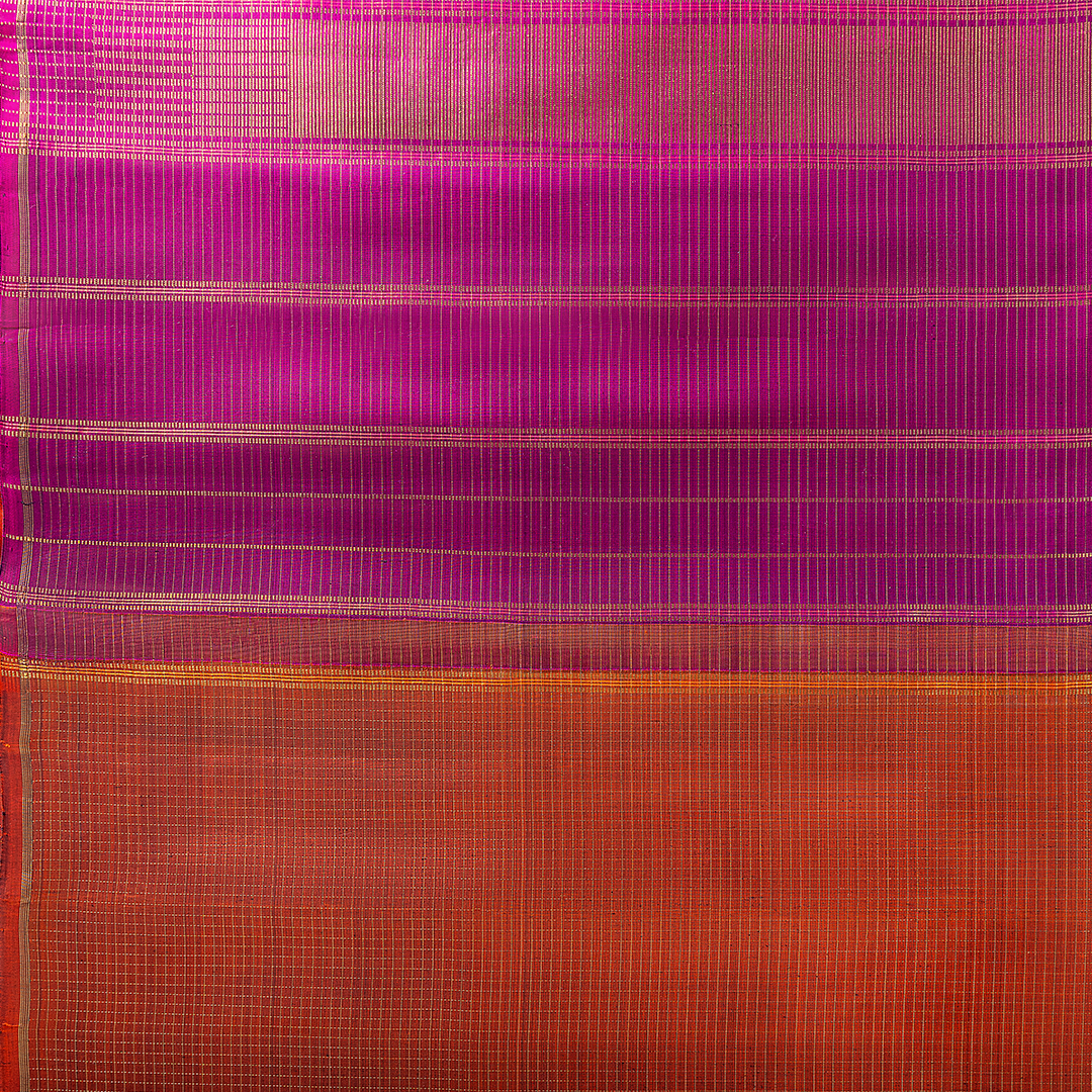 orange color saree